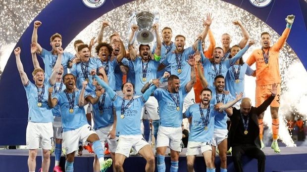 Vô địch Champions League, Man City hoàn tất cú ăn ba