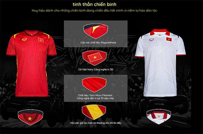 Đội tuyển Việt Nam ra mắt áo đấu mới theo kiểu chưa từng có ở châu Á